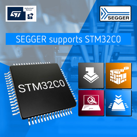 SEGGER announces support for ST’s STM32C0 MCU series