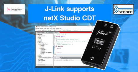 News graphic: J-Link supports netX Studio CDT