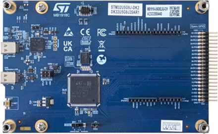 Product image of the eval board ST STM32U5G9J-DK2