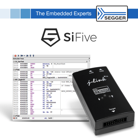 Instruction trace with J-Link and SiFive RISC-V