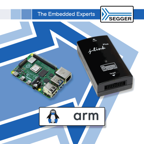 Raspberry Pi running Linux Arm can host J-Link now