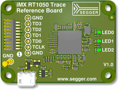 SEGGER News - iMX rt1050 Trace Reference Board
