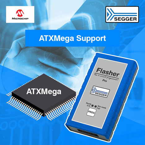 News graphic Flasher support for Microchip ATXMega devices