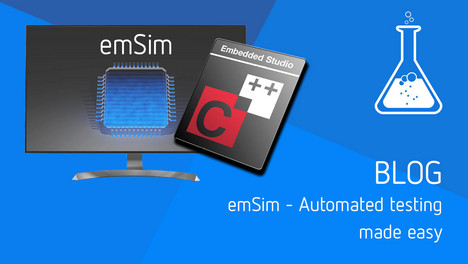 Preview image for blog post about automated testing using emSim