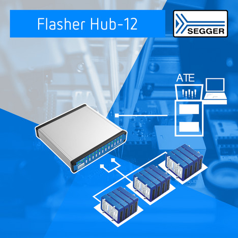 Flasher Hub-12 high-speed ISP gang programmer