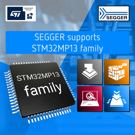 SEGGER ecosystem fully supports STM32MP13 family