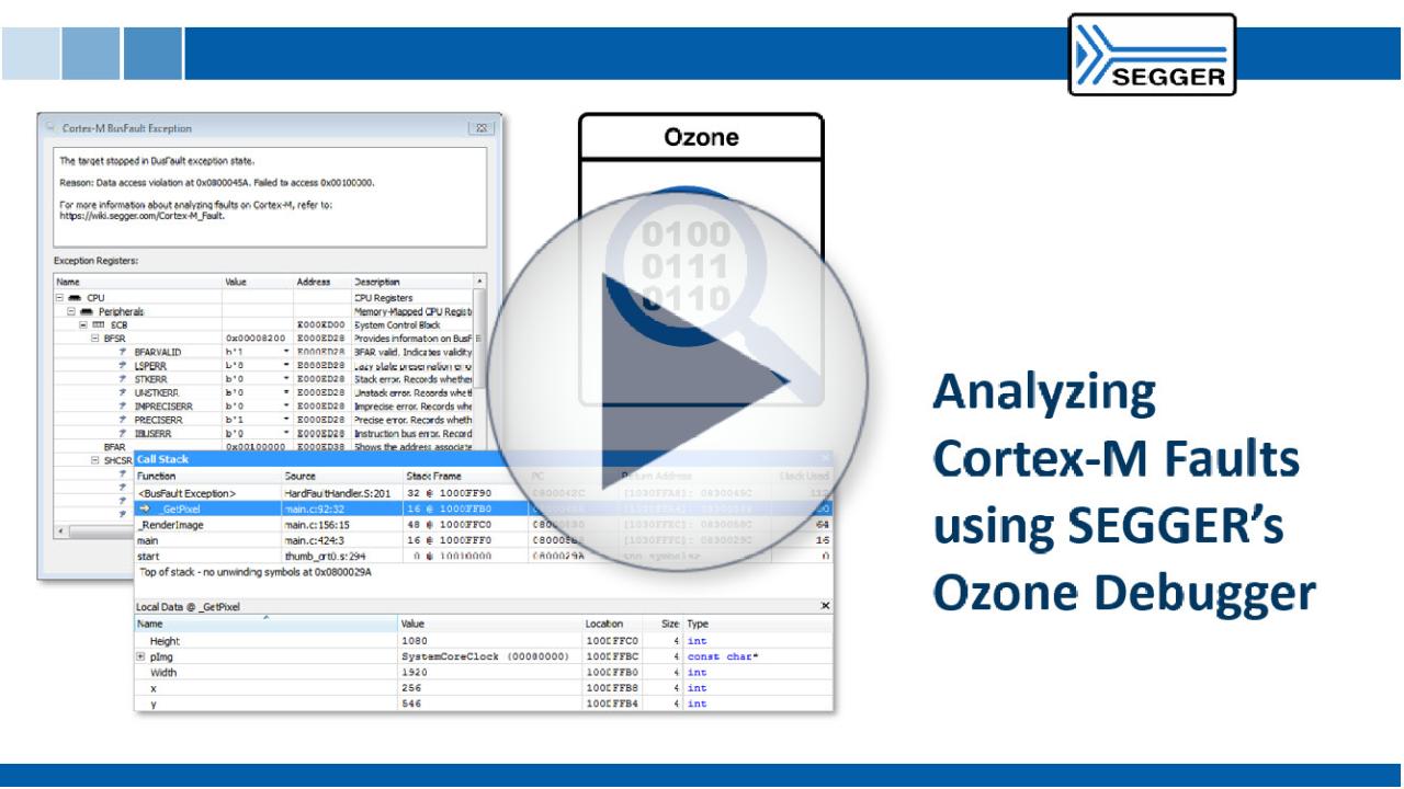thumbnail analyzing Cortex M faults with Ozone