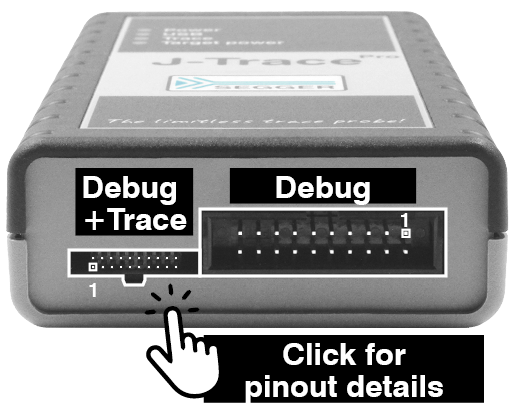 J-Trace connector layout