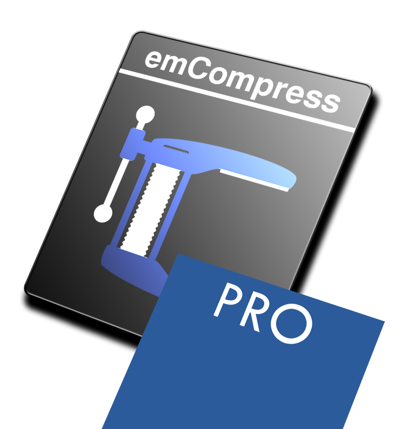 Black product icon emCompress-PRO